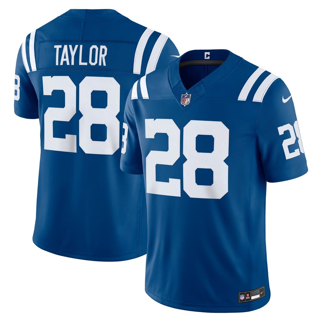 Indianapolis Colts Jonathan Taylor White Vapor F.U.S.E. Stitched Limited Jersey | NFL Football Jersey