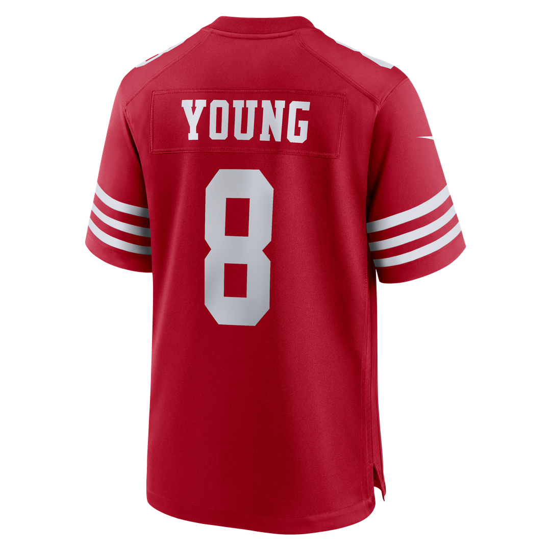 San Francisco 49ers Steve Young White Retired Player Game Jersey | NFL Football Jersey