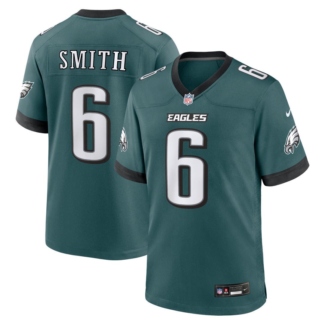 Philadelphia Eagles DeVonta Smith Midnight Green Team Game Jersey | NFL Football Jersey
