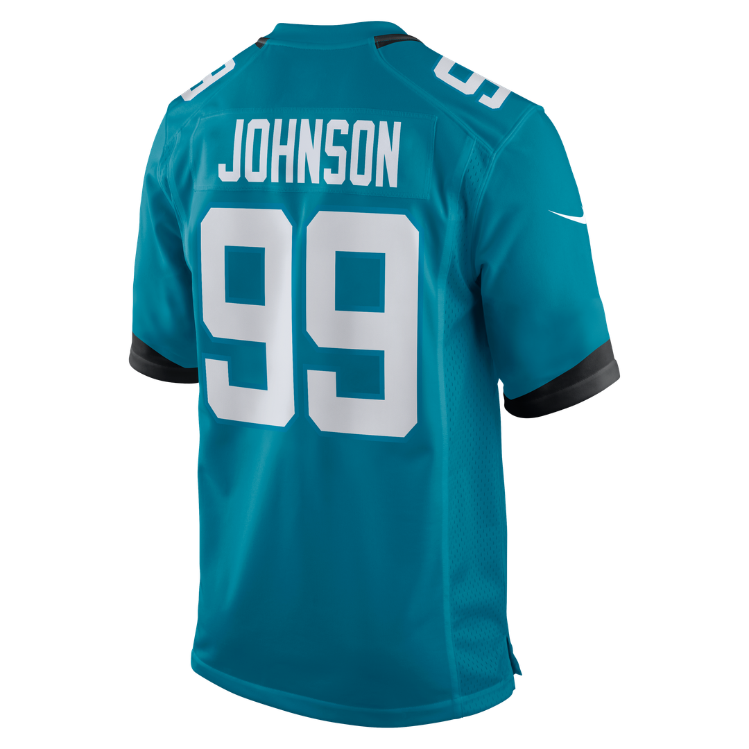 Jacksonville Jaguars Austin Johnson Teal Team Game Jersey | NFL Football Jersey