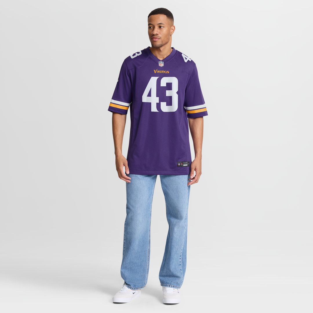 Minnesota Vikings Andrew Van Ginkel White Alternate Game Jersey | NFL Football Jersey