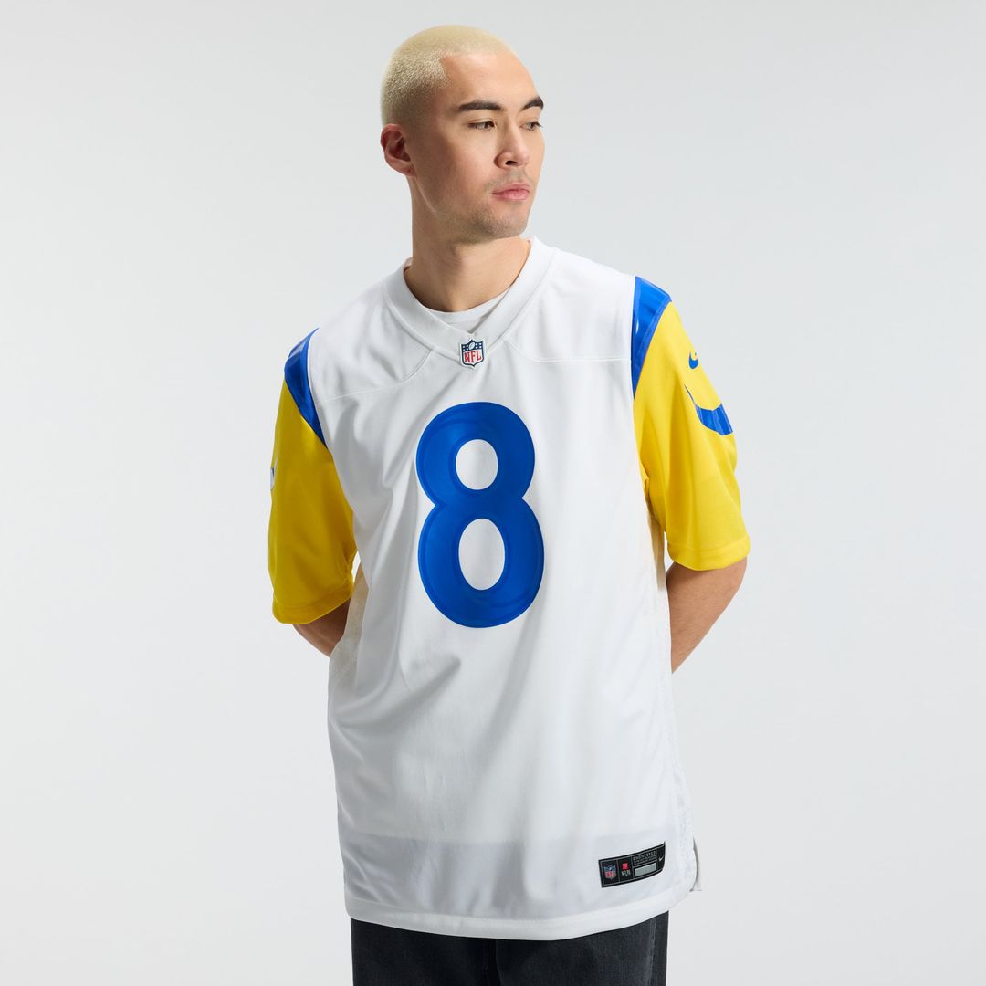 Los Angeles Rams Jared Verse White White Game Player Jersey | NFL Football Jersey