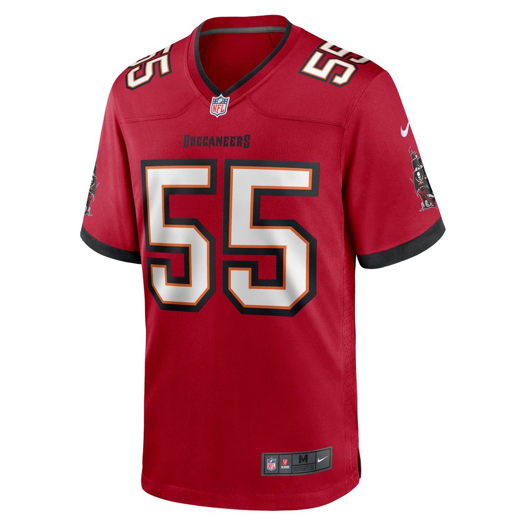 Tampa Bay Buccaneers Derrick Brooks Red Retired Player Game Jersey | NFL Football Jersey