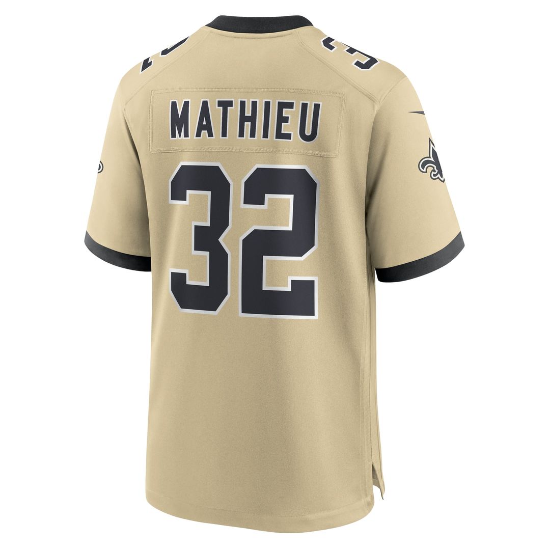 New Orleans Saints Tyrann Mathieu White Game Jersey | NFL Football Jersey