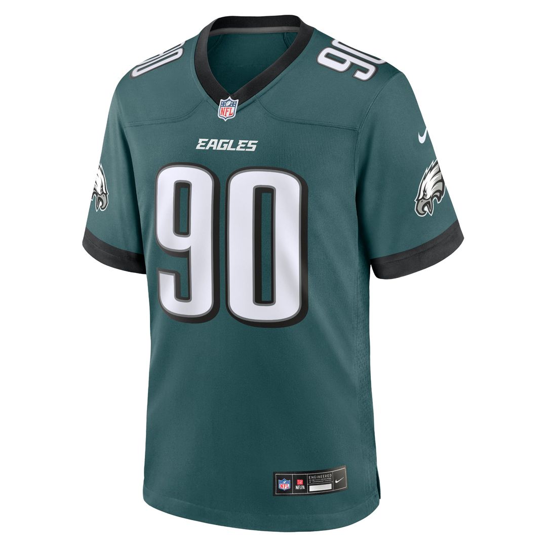 Philadelphia Eagles Davis Midnight Green Team Game Jersey | NFL Football Jersey