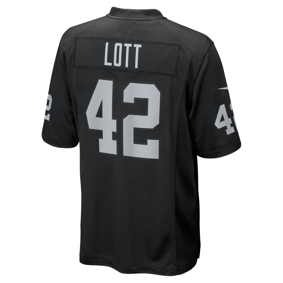 Las Vegas Raiders Ronnie Lott Black Game Retired Player Jersey | NFL Football Jersey