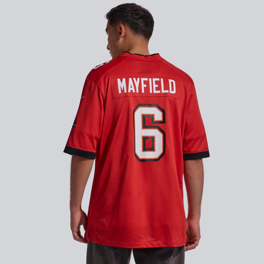 Tampa Bay Buccaneers Baker Mayfield Orange Throwback Game Jersey | NFL Football Jersey