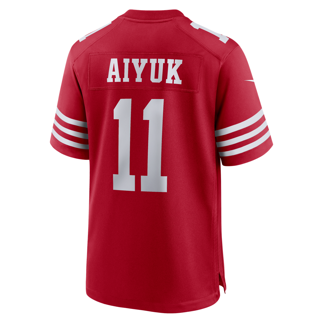 San Francisco 49ers Brandon Aiyuk Scarlet Game Player Jersey | NFL Football Jersey