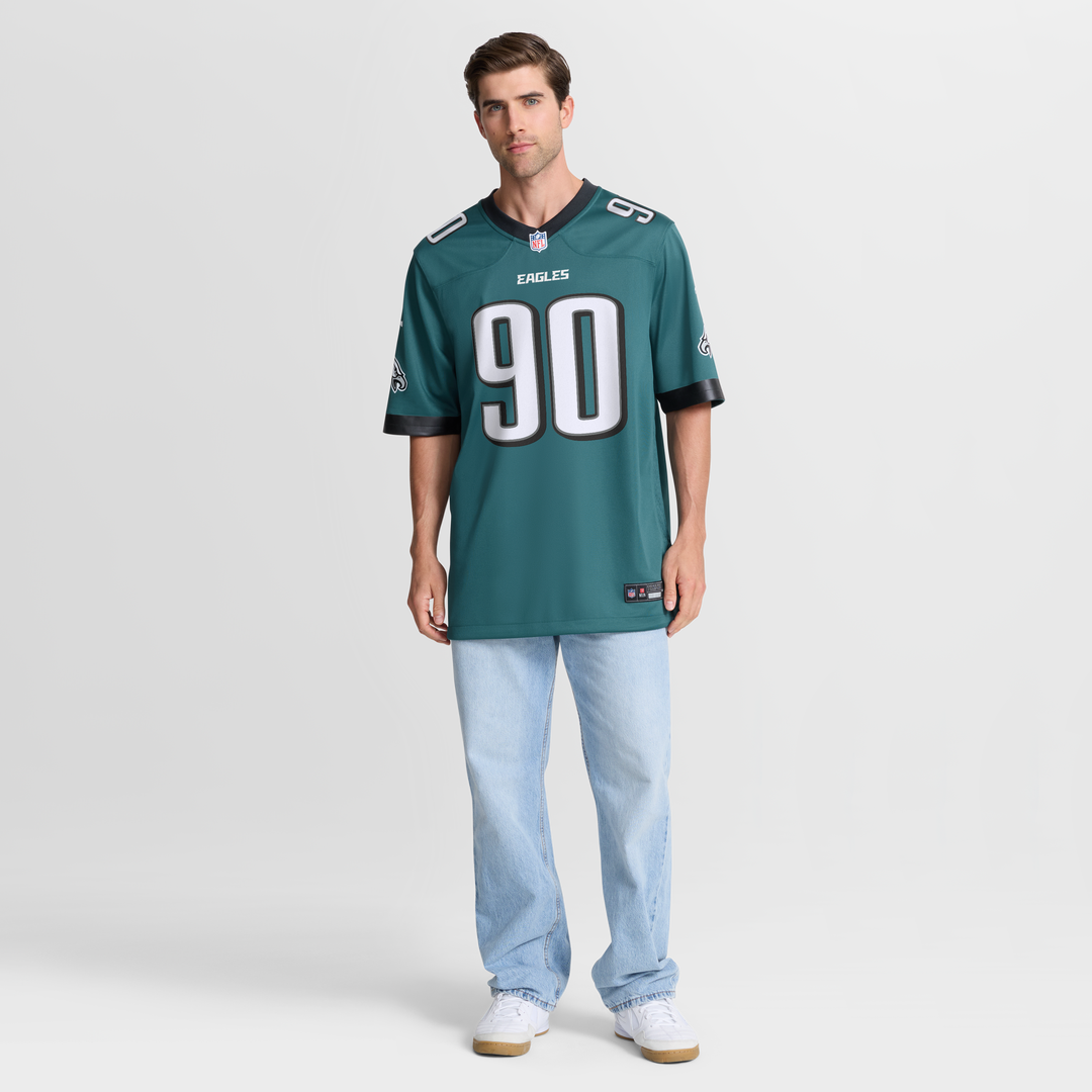 Philadelphia Eagles Davis Midnight Green Team Game Jersey | NFL Football Jersey
