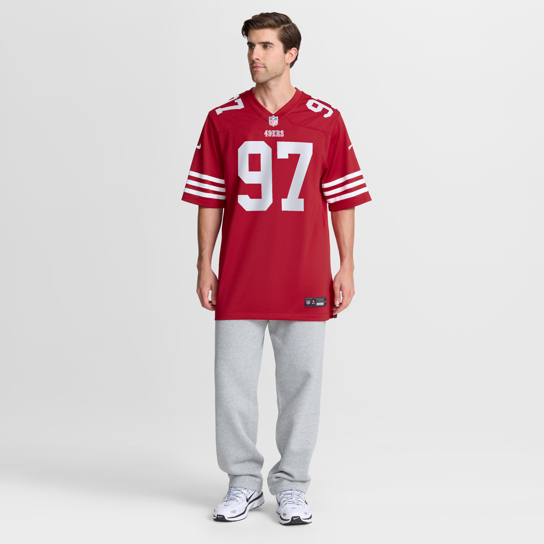 San Francisco 49ers Nick Bosa Scarlet Player Game Jersey | NFL Football Jersey