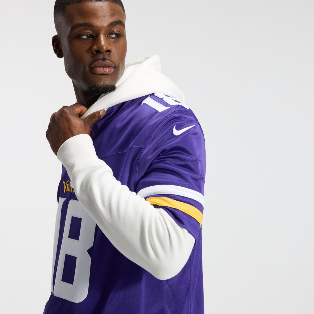 Minnesota Vikings Justin Jefferson White Alternate Vapor F.U.S.E. Stitched Limited Jersey | NFL Football Jersey