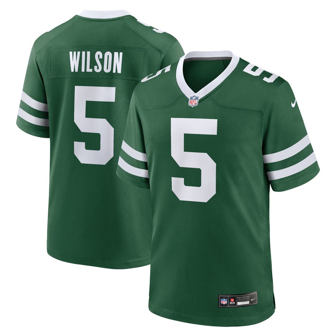 New York Jets Garrett Wilson Legacy White Game Jersey | NFL Football Jersey