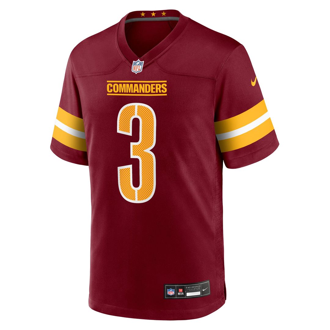 Washington Commanders Will Harris Burgundy Team Game Jersey | NFL Football Jersey