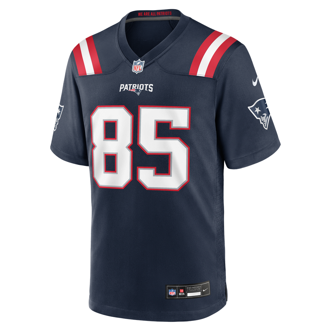 New England Patriots Hunter Henry Navy Team Game Jersey | NFL Football Jersey