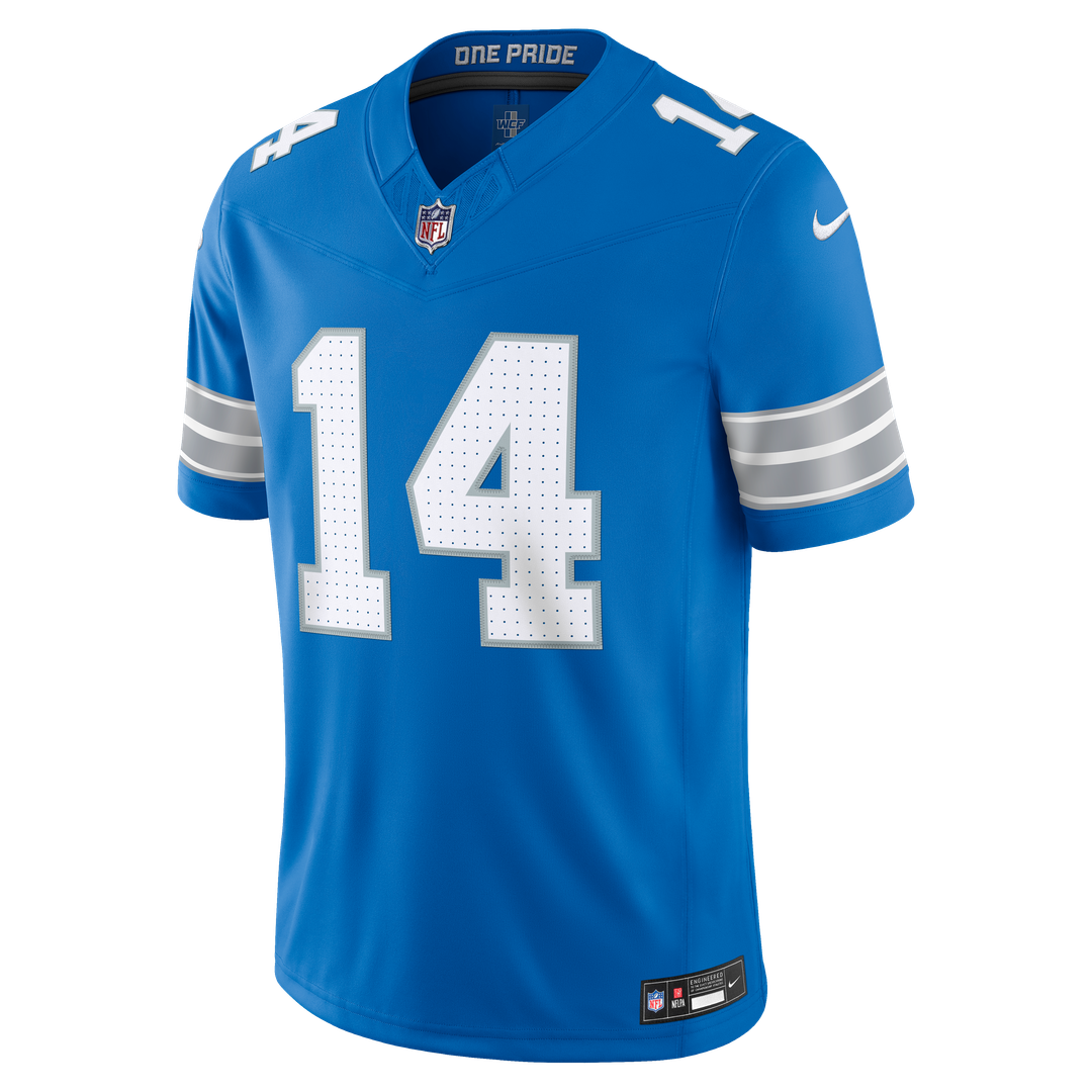 Detroit Lions Amon-Ra St. Brown Blue Team Vapor F.U.S.E. Stitched Limited Jersey | NFL Football Jersey
