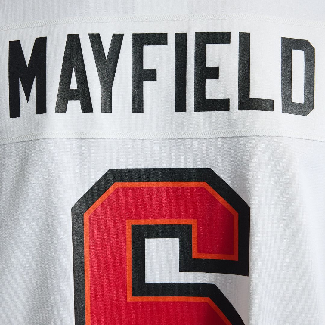 Tampa Bay Buccaneers Baker Mayfield White Away Game Jersey | NFL Football Jersey