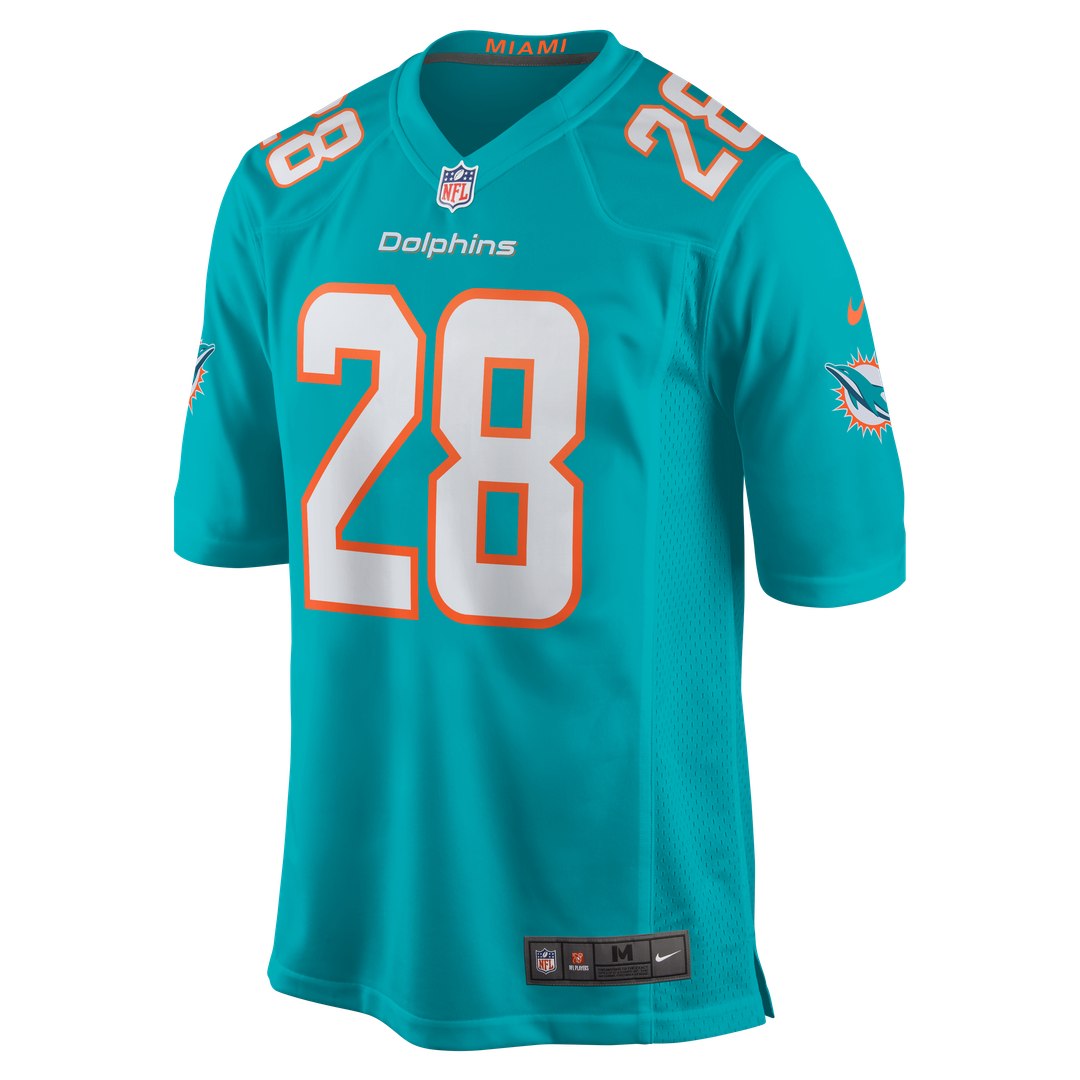 Miami Dolphins De’Von Achane Aqua Player Game Jersey | NFL Football Jersey