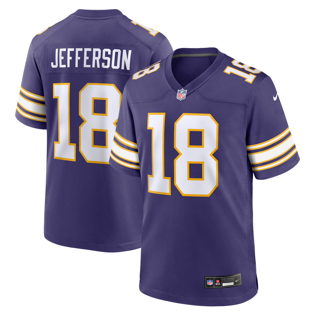 Minnesota Vikings Justin Jefferson White Alternate Game Player Jersey | NFL Football Jersey