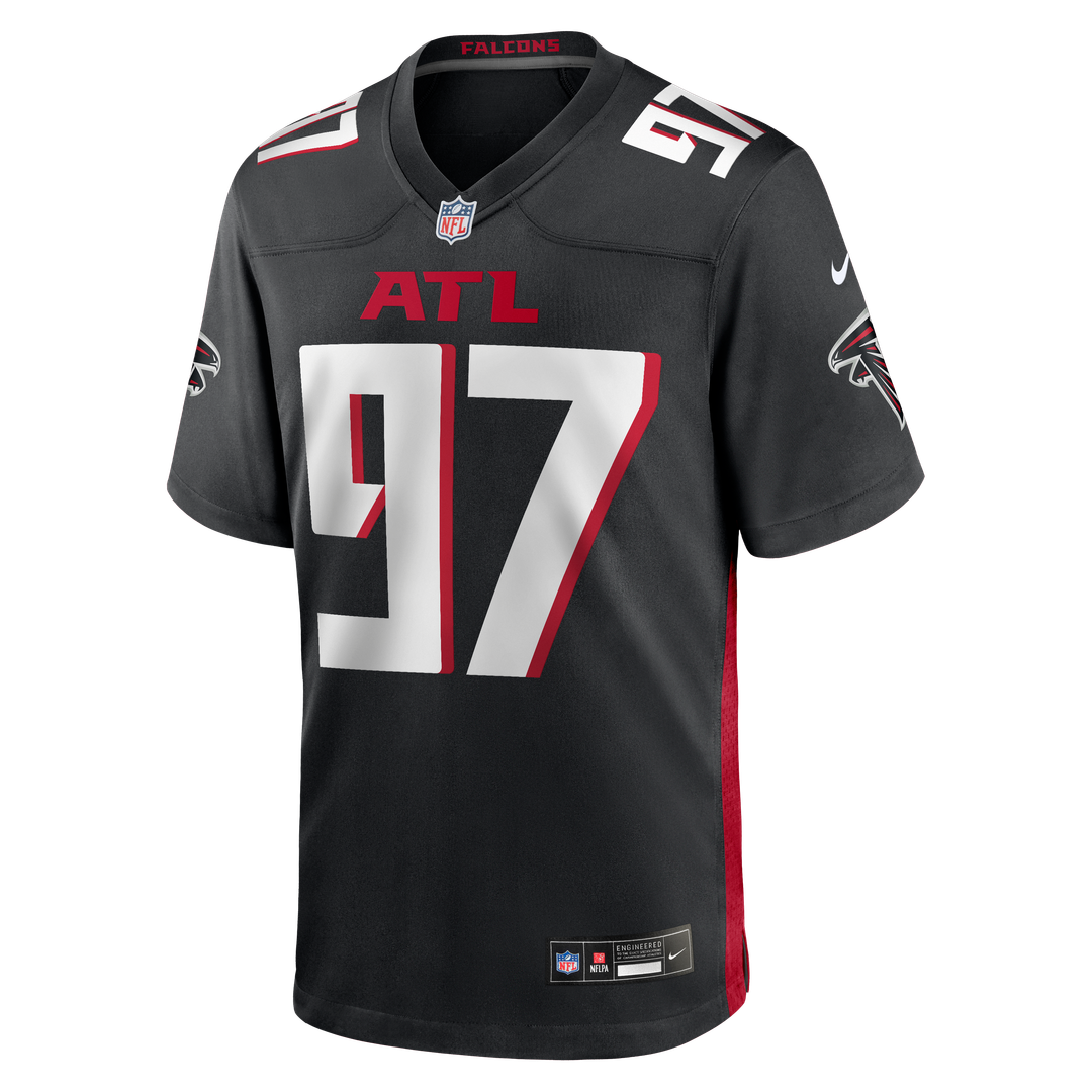 Atlanta Falcons Grady Jarrett Black Game Player Jersey | NFL Football Jersey