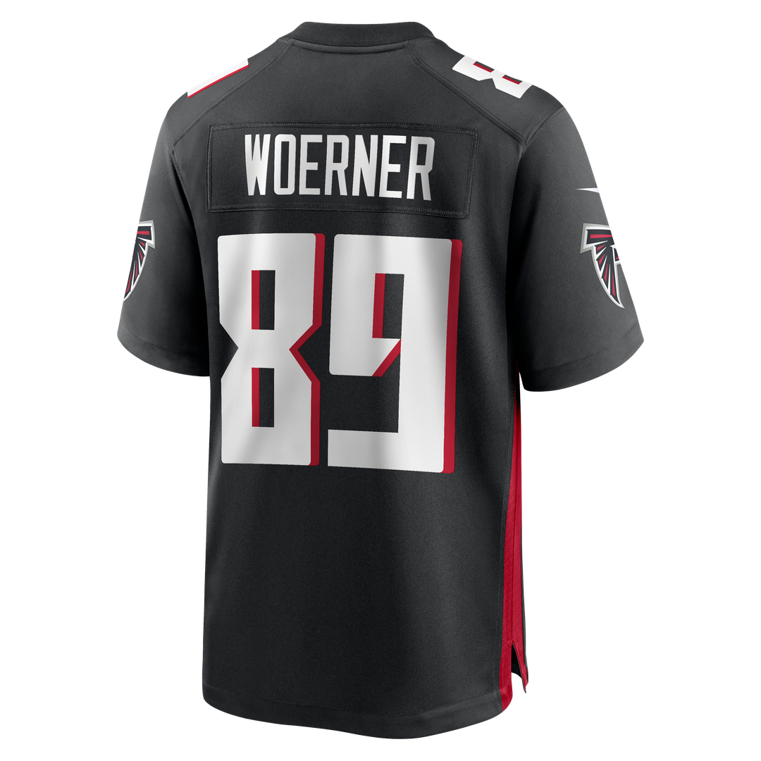Atlanta Falcons Charlie Woerner Black Game Jersey | NFL Football Jersey