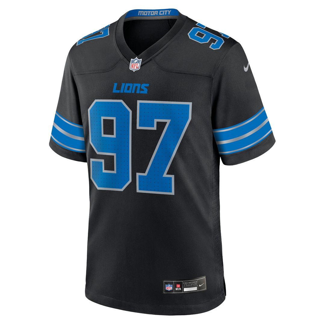 Detroit Lions Aidan Hutchinson Black 2nd Alternate Game Jersey | NFL Football Jersey