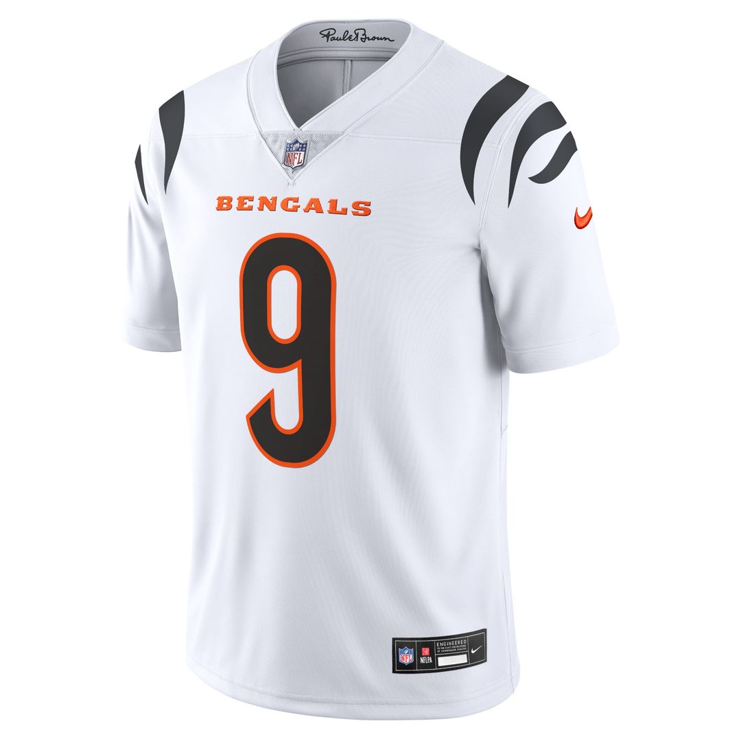 Cincinnati Bengals Joe Burrow White Vapor Untouchable Limited Jersey | NFL Football Jersey