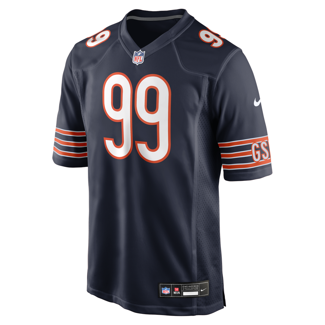 Chicago Bears Gervon Dexter Sr Navy Team Game Jersey | NFL Football Jersey