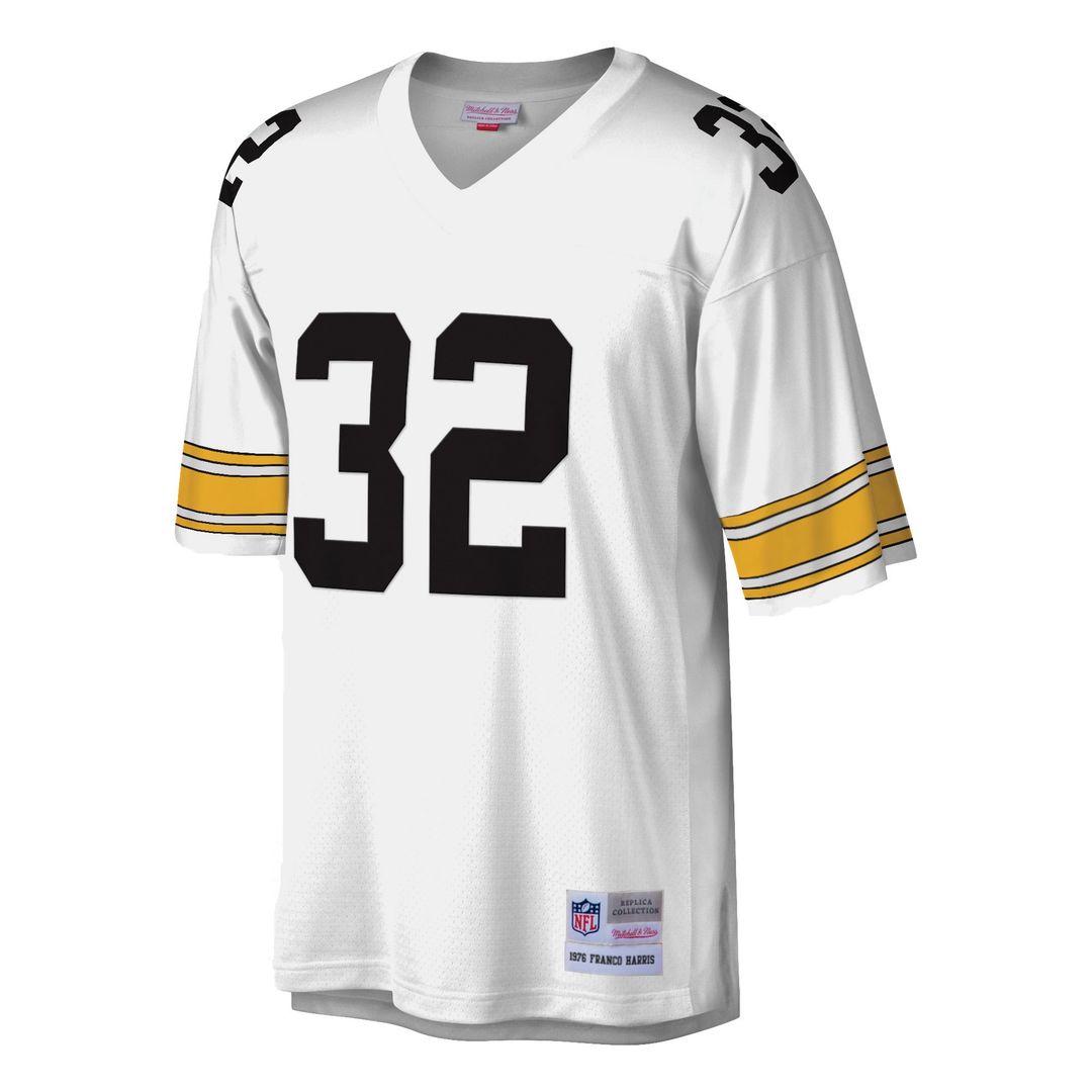 Pittsburgh Steelers Franco Harris White Legacy Replica Jersey | NFL Football Jersey