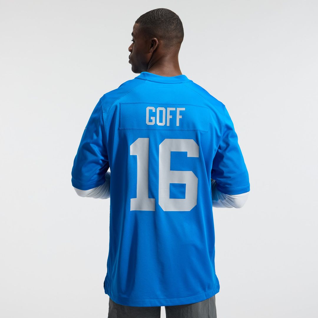 Detroit Lions Jared Goff Blue Alternate Game Jersey | NFL Football Jersey