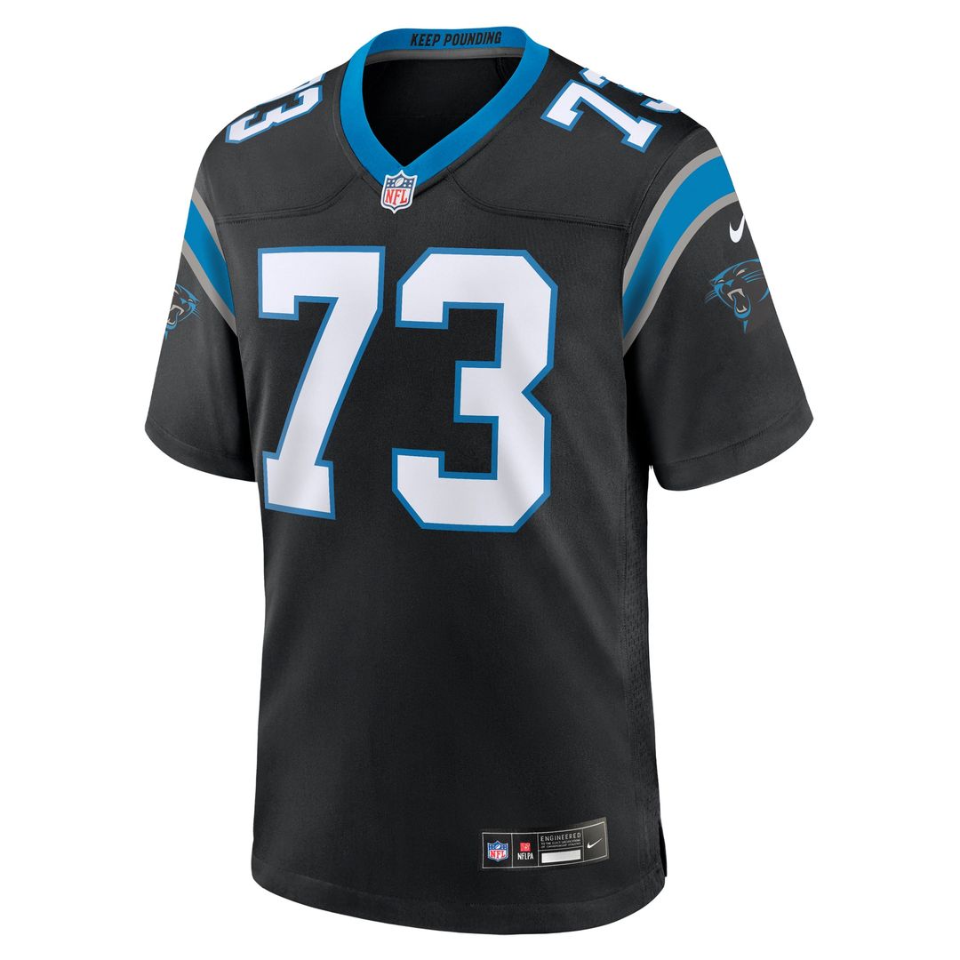 Carolina Panthers Rashard Lawrence Black Game Jersey | NFL Football Jersey