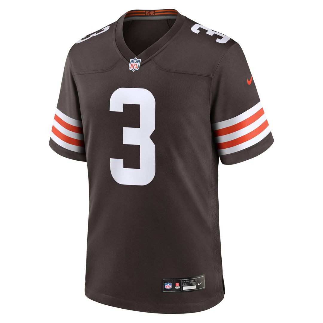Cleveland Browns Jerry Jeudy Brown Game Jersey | NFL Football Jersey