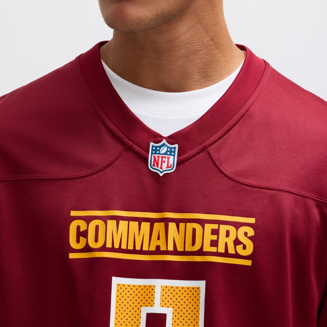 Washington Commanders Jayden Daniels White Player Game Jersey | NFL Football Jersey