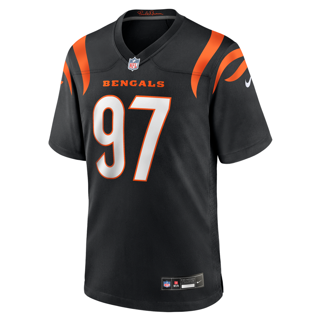Cincinnati Bengals Dexter Lawrence II Black Game Jersey | NFL Football Jersey