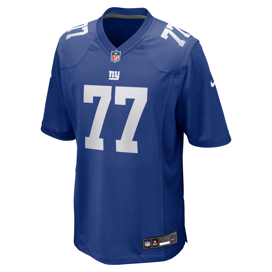 New York Giants Daniel Faalele Royal Team Game Jersey | NFL Football Jersey