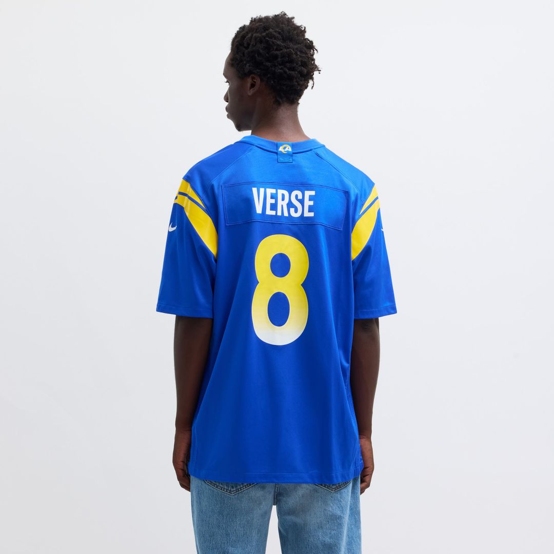 Los Angeles Rams Jared Verse Royal Player Game Jersey | NFL Football Jersey