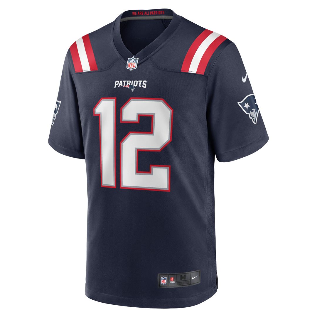 New England Patriots Tom Brady White Retired Game Jersey | NFL Football Jersey