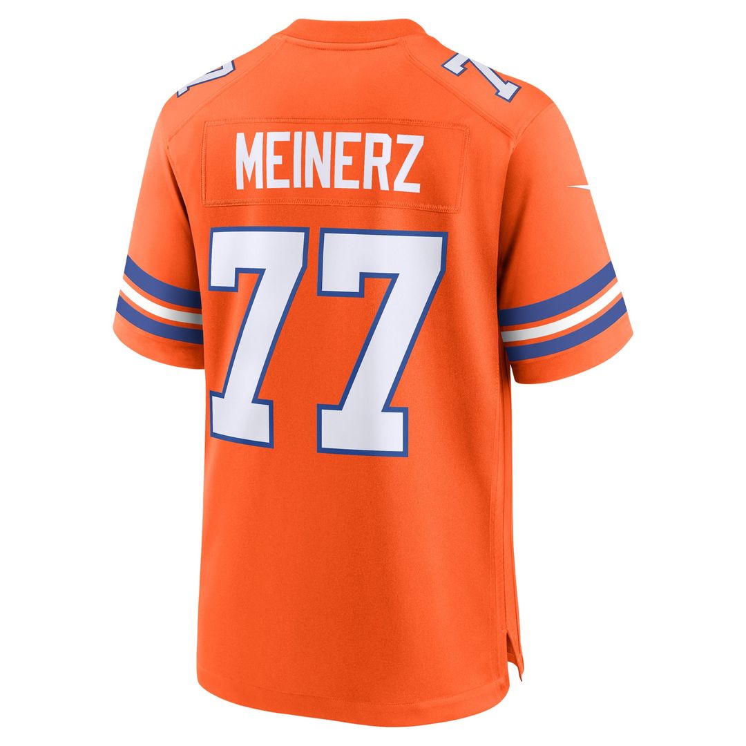 Denver Broncos Quinn Meinerz Orange Alternate Game Jersey | NFL Football Jersey