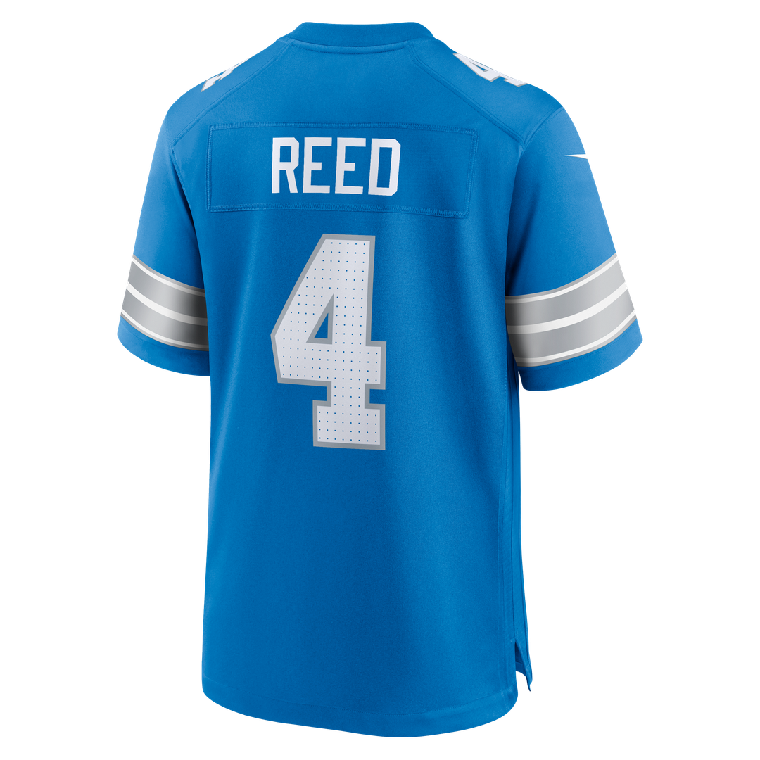 Detroit Lions D.J. Reed Blue Team Game Jersey | NFL Football Jersey