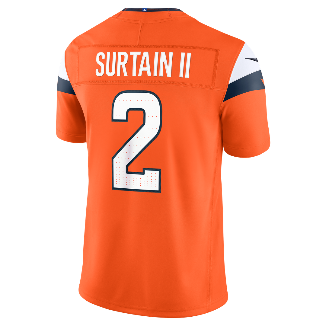 Denver Broncos Pat Surtain II Navy Alternate Vapor F.U.S.E. Stitched Limited Jersey | NFL Football Jersey