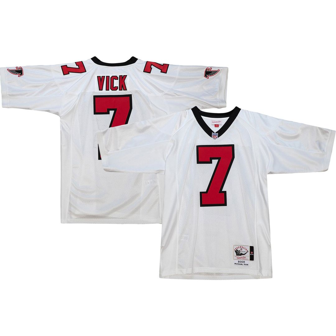 Atlanta Falcons 2003 Michael Vick Red Authentic Throwback Retired Player Jersey | NFL Football Jersey