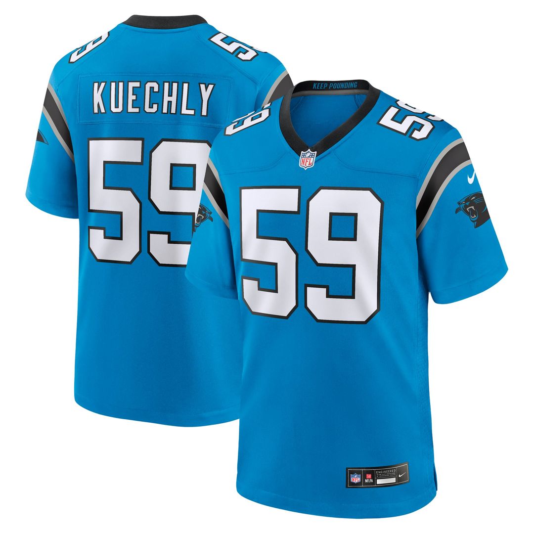 Carolina Panthers Luke Kuechly Black Team Game Jersey | NFL Football Jersey