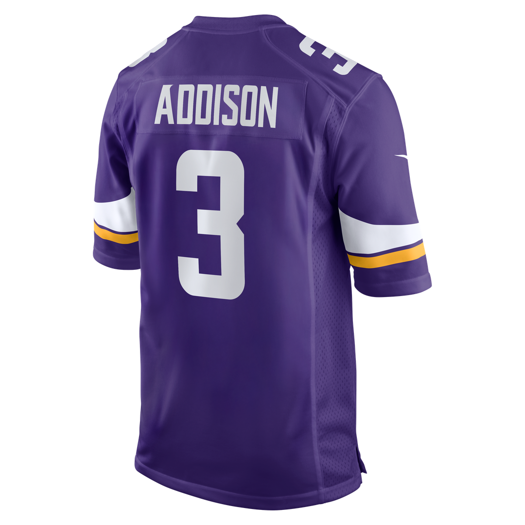 Minnesota Vikings Addison White Alternate Game Player Jersey | NFL Football Jersey