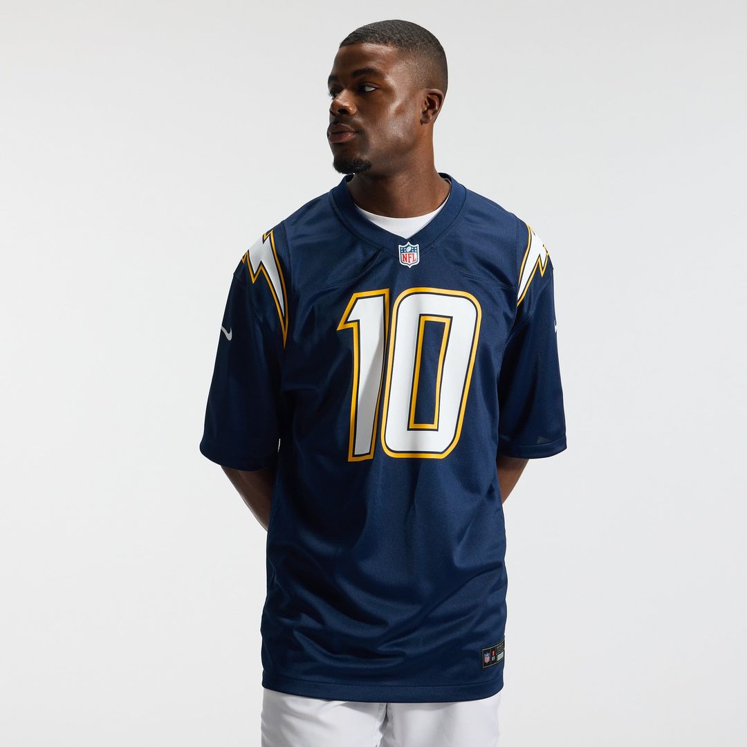 Los Angeles Chargers Justin Herbert Powder Blue Player Game Jersey | NFL Football Jersey