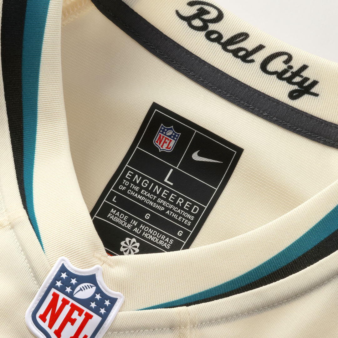Jacksonville Jaguars Travis Hunter Natural 2026 Rivalries Collection Game Jersey | NFL Football Jersey