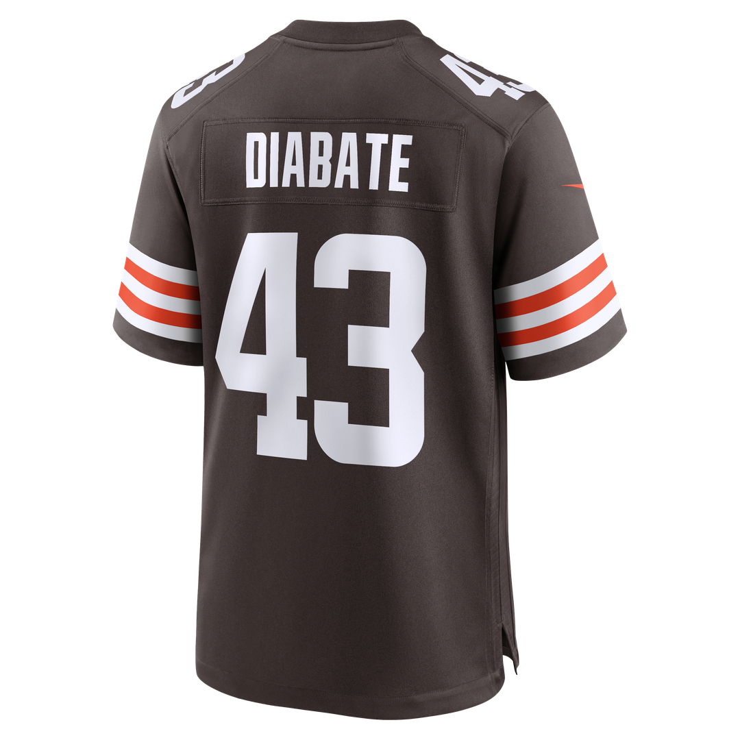 Cleveland Browns Mohamoud Diabate Brown Team Game Jersey | NFL Football Jersey