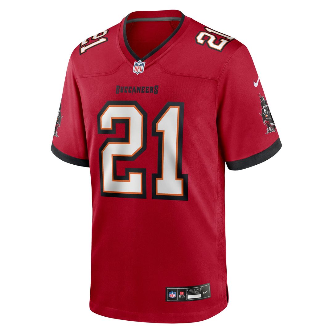 Tampa Bay Buccaneers Benjamin Morrison Red Team Game Jersey | NFL Football Jersey