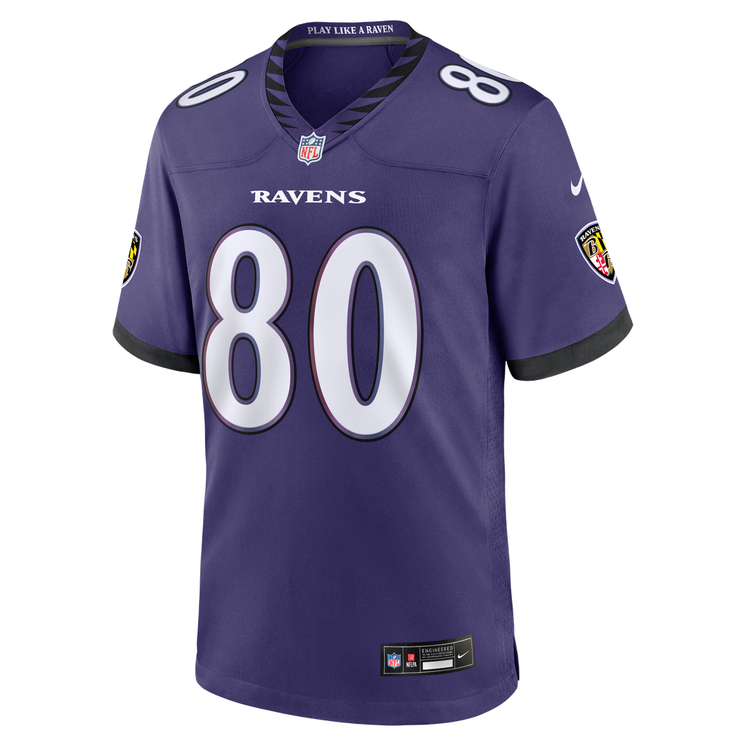 Baltimore Ravens Durham Smythe Purple Team Game Jersey | NFL Football Jersey