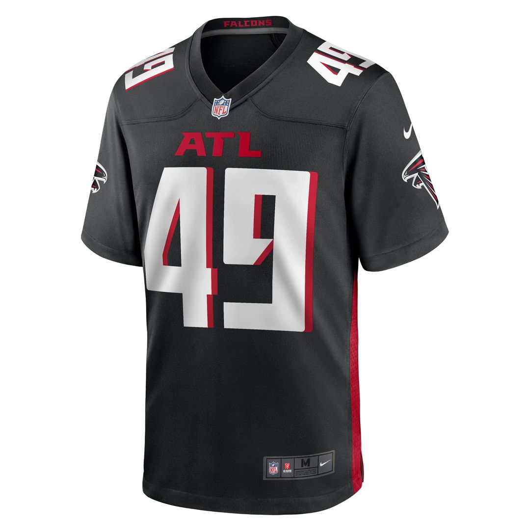 Atlanta Falcons Liam McCullough Black Team Game Jersey | NFL Football Jersey