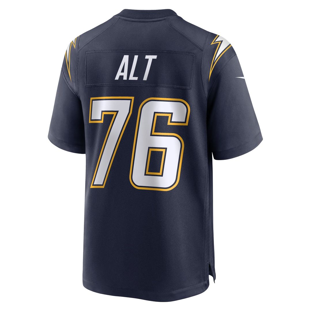 Los Angeles Chargers Joe Alt Gold Alternate Charger Power Game Player Jersey | NFL Football Jersey