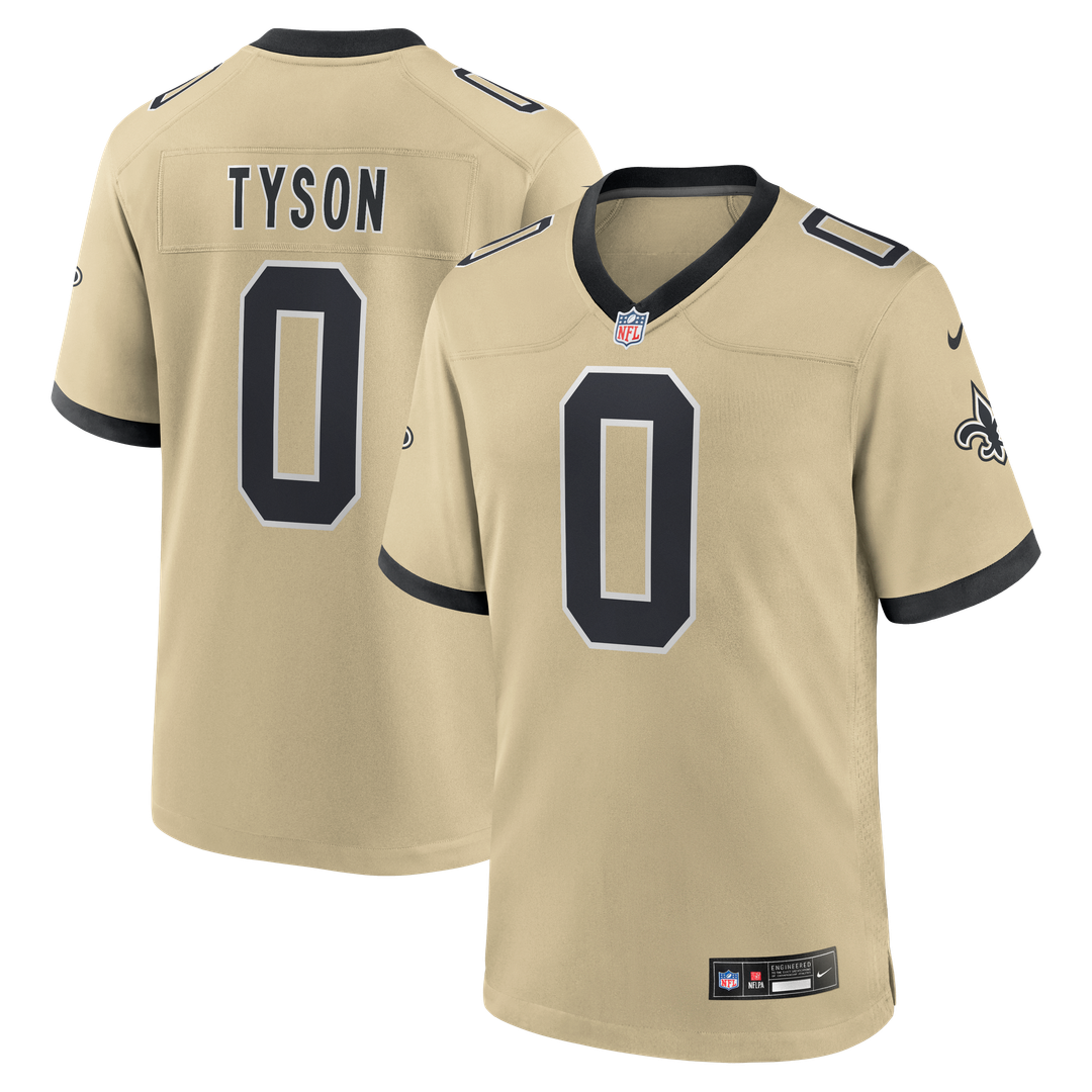 New Orleans Saints Jordyn Tyson Black Team Game Jersey | NFL Football Jersey